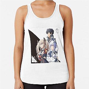 The Misfit of Demon King Academy with Black background Racerback Tank Top
