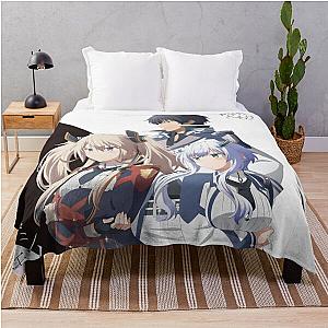 The Misfit of Demon King Academy with Black background Throw Blanket
