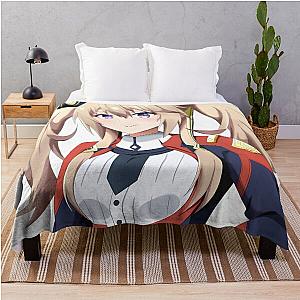 Sasha Necron The Misfit of Demon King Academy Artwork Throw Blanket