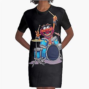 Animal Drummer The Muppets Show Graphic T-Shirt Dress