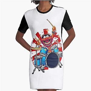 Animal Drummer The Muppets Show Graphic T-Shirt Dress