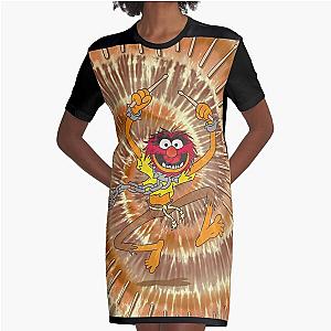 The Muppets Animal Tie Dye  Graphic T-Shirt Dress