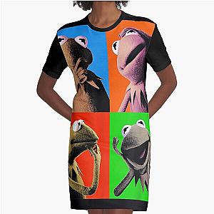 The Muppets Kermit The Frog Pop Art Graphic T-Shirt Dress