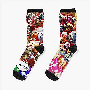 The Muppets Christmas All Character Group Socks