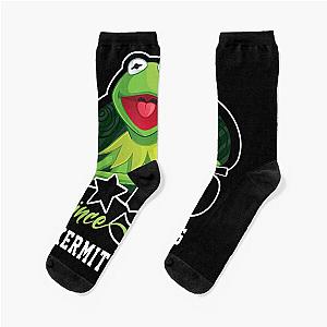 The Muppets Kermit The Frog Since 55 Portrait  Socks