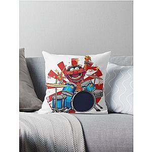 Animal Drummer The Muppets Show Throw Pillow