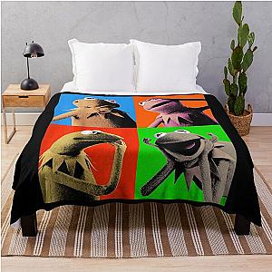 The Muppets Kermit The Frog Pop Art Throw Blanket