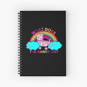 What Does the Nanny Do Funny Spiral Notebook