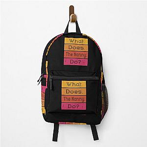 What Does the Nanny Do Funny, Retro Sunset Nanny Backpack