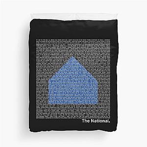 The National (Band) Logo (Sleep Well Beast) and Lyrics (White) Duvet Cover