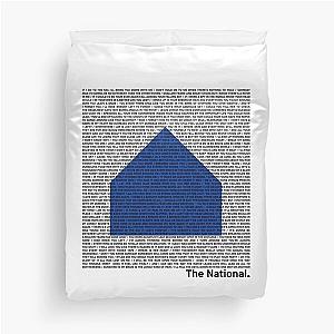 The National (Band) Logo (Sleep Well Beast) and Lyrics (Black) Duvet Cover