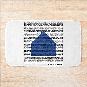 The National (Band) Logo (Sleep Well Beast) and Lyrics (Black) Bath Mat