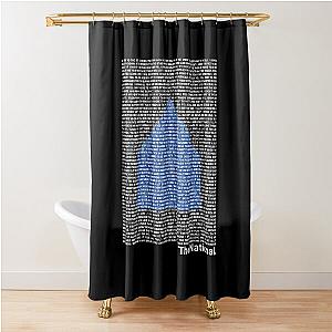 The National (Band) Logo (Sleep Well Beast) and Lyrics (White) Shower Curtain