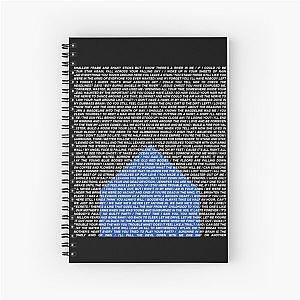 The National (Band) Logo (Sleep Well Beast) and Lyrics Spiral Notebook