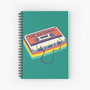 The National Band Logo Cassette Deck   Spiral Notebook