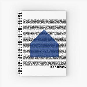 The National (Band) Logo (Sleep Well Beast) and Lyrics (Black) Spiral Notebook