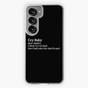 Cry Baby by The Neighbourhood Band Rock Aesthetic Quote Black Samsung Galaxy Soft Case