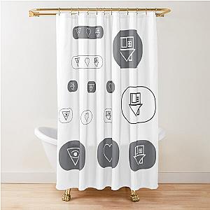 the neighbourhood various stickers Shower Curtain