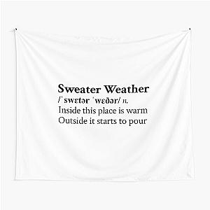 Sweater Weather by The Neighbourhood Band Rock Aesthetic Quote Tapestry