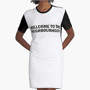 Wellcome to the neighbourhood Graphic T-Shirt Dress