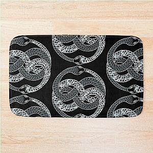 AURYN uroboros. Snake biting it's own tail. Neverending story. Bath Mat