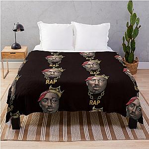 Tupac and the Notorious B.I.G. 2pac and Biggie Rap Kings Throw Blanket