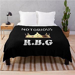 Notorious RBG Queen Of Dissent Crown Justice Ginsburg Throw Blanket