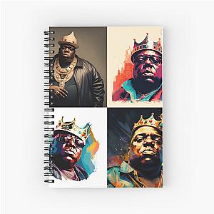 Polychromatic Portrait of The Notorious B.I.G Spiral Notebook