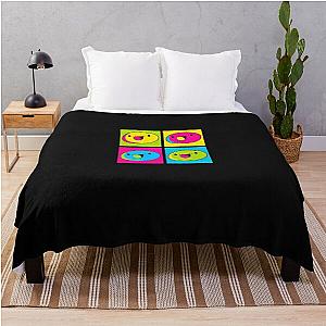 The Odd One Out - Neon James Throw Blanket