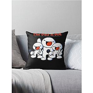 The Odd One Out funny art Throw Pillow
