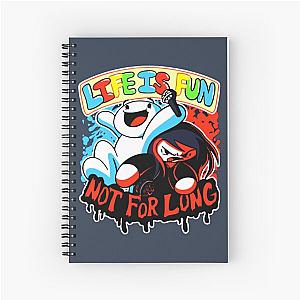 TheOdd1sOut life is fun Spiral Notebook