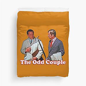 Retro Throwback The Odd Couple Felix and Oscar Tribute Duvet Cover