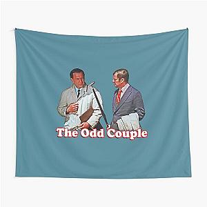 Retro Throwback The Odd Couple Felix and Oscar Tribute Tapestry