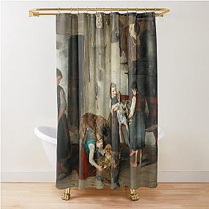 The Offspring - Gustav Majer - 1877 Wholesome Austrian Art Shower Curtain