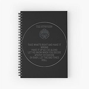 The Offspring Let The Bad Times Roll Lyric  Spiral Notebook