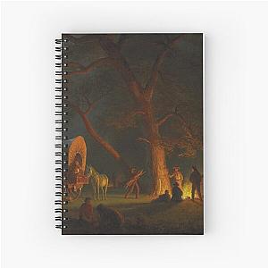 Oregon Trail (Campfire) - Albert Bierstadt Spiral Notebook