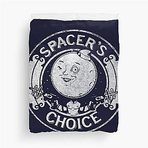 Spacer's Choice Distressed White Logo - The Outer Worlds Logo Duvet Cover