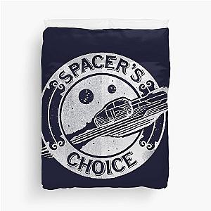 Spacer's Choice Distressed White Alternate Logo - The Outer Worlds Logo Duvet Cover