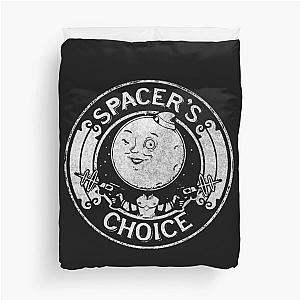 Spacerampamp39s Choice Distressed White Logo  The Outer Worlds Logo  252 Duvet Cover