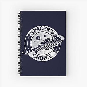 Spacer's Choice Distressed White Alternate Logo - The Outer Worlds Logo Spiral Notebook