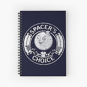 Spacer's Choice Distressed White Logo - The Outer Worlds Logo Spiral Notebook