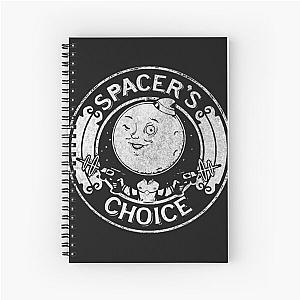 Spacerampamp39s Choice Distressed White Logo  The Outer Worlds Logo  252 Spiral Notebook