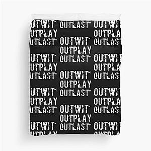 Outwit outplay outlast Duvet Cover