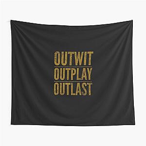 Classic Outwit Outplay Outlast Tapestry