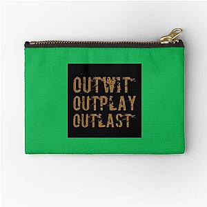 Outwit Outplay Outlast Poster Zipper Pouch