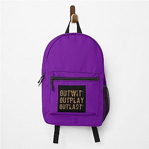 Outwit Outplay Outlast Poster Backpack