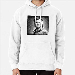 Theo Von Black White Portrait (Linocut)  Pullover Hoodie RB3107