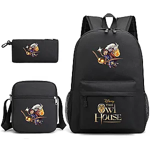 3pcs Disney The Owl House Pencil Case Backpack Shoulder Bag Set