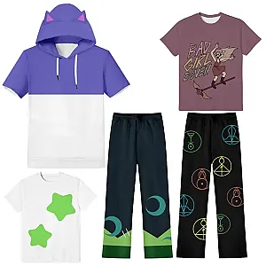 The Owl House Luz Noceda Cosplay Costume T-Shirt Hoodie Pants