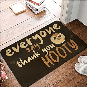 The Owl House Cartoon Animation Everyone Say Thank You Hooty Non-slip Doormat